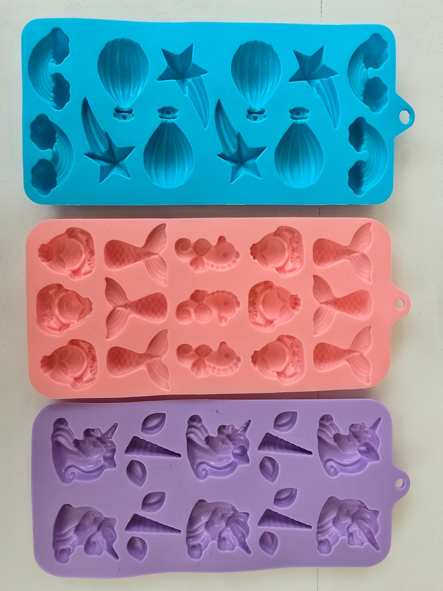 Unicorn, Mermaid, Hot Air Balloon (3 pack)