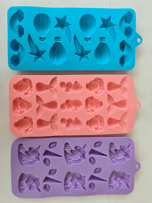 Unicorn, Mermaid, Hot Air Balloon (3 pack)